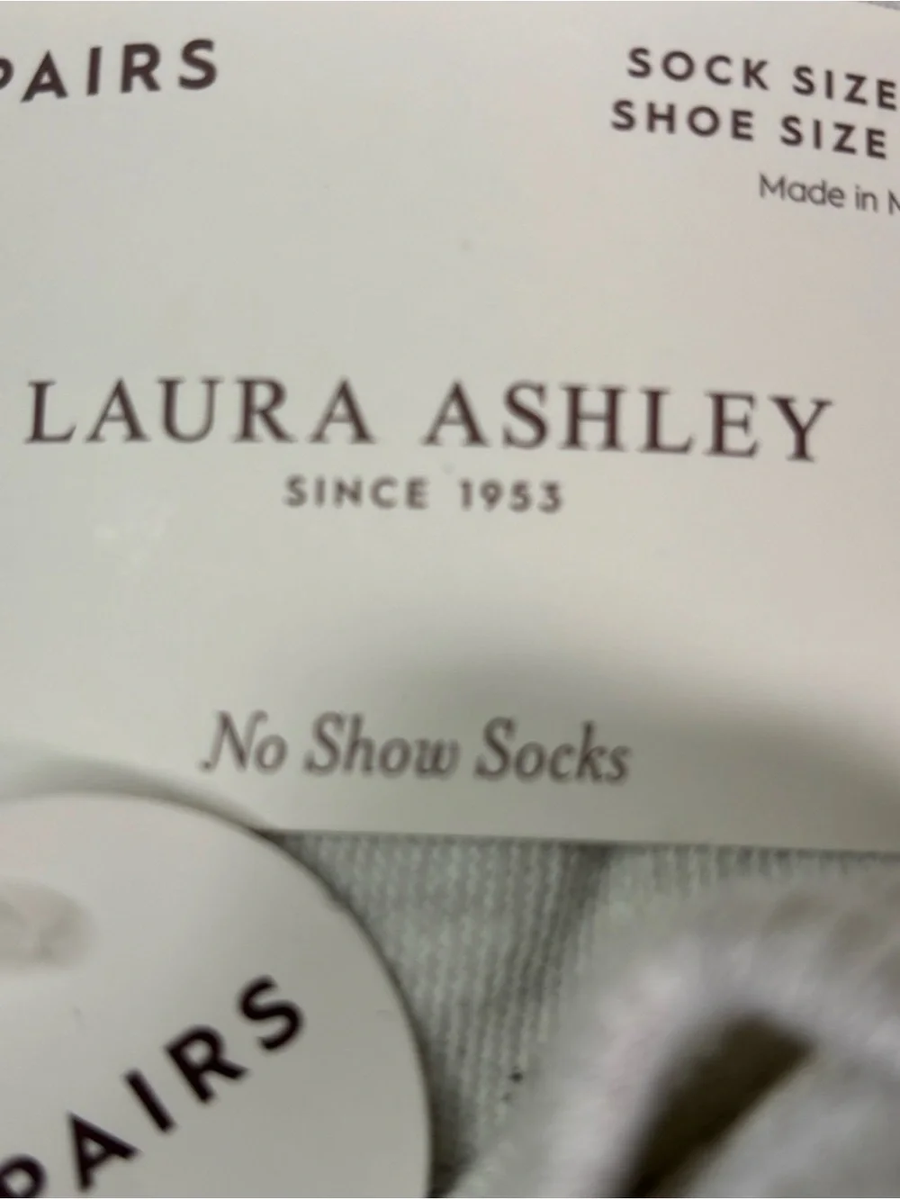 New Laura Ashley Socks Women’s 10 Pair Multicolor No Show Socks Casual Active